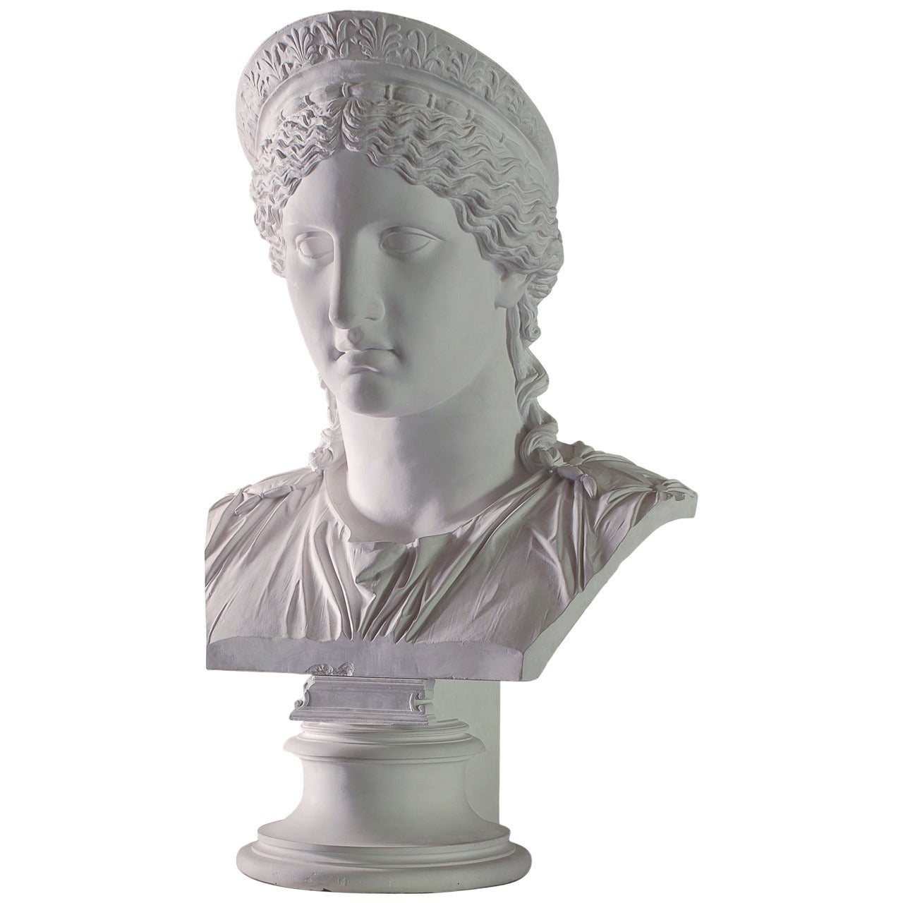Monumental Bust Representing Roman Empress Augusta Victoria Minor For Sale