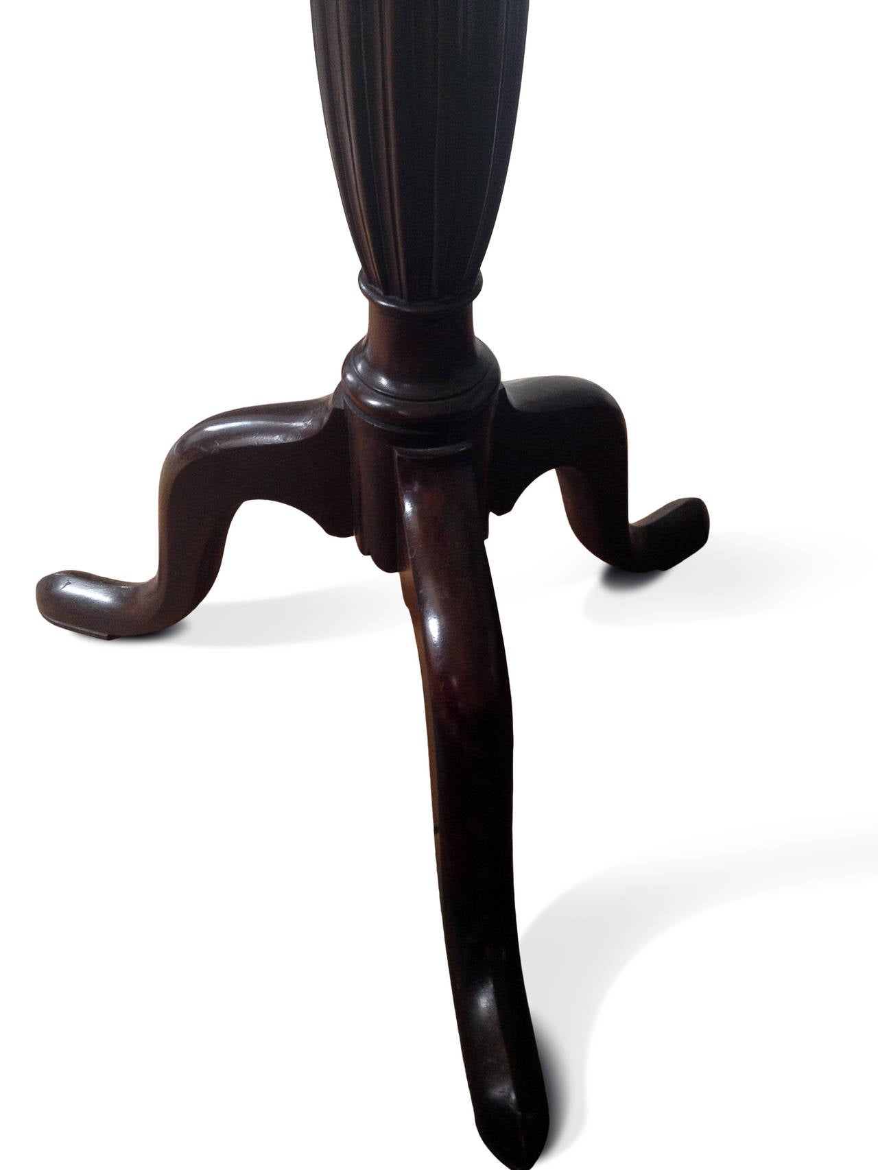 A very elegant pair of Edwardian carved rosewood tripods.