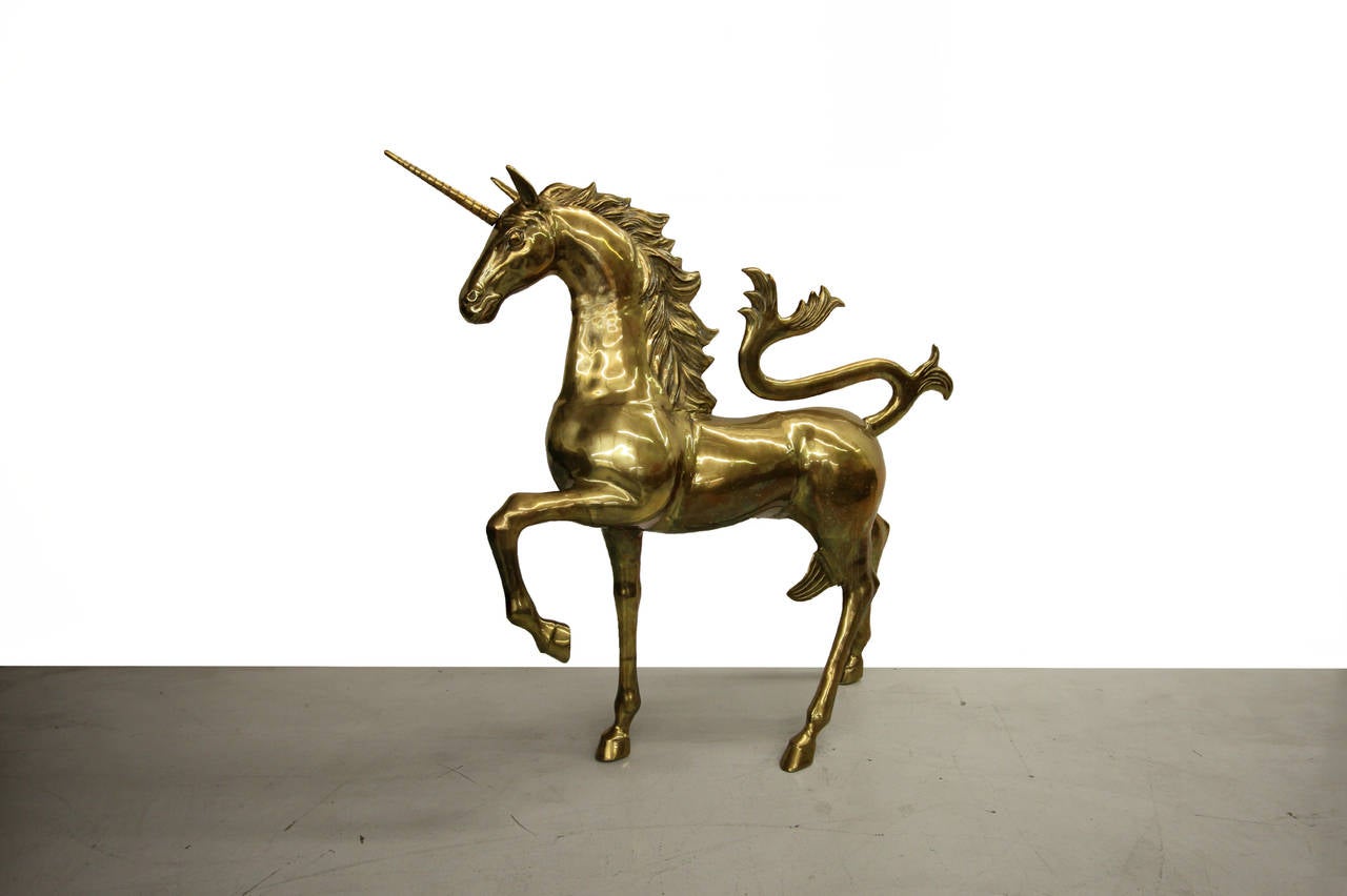 brass pegasus statue