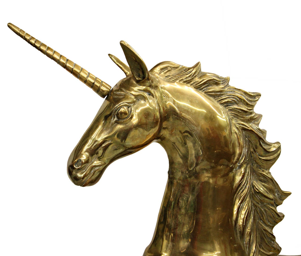 solid brass unicorn