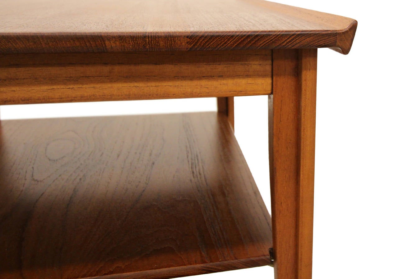 20th Century Pair of Danish Solid Teak Finn Juhl for France & Son Side or Occassional Tables