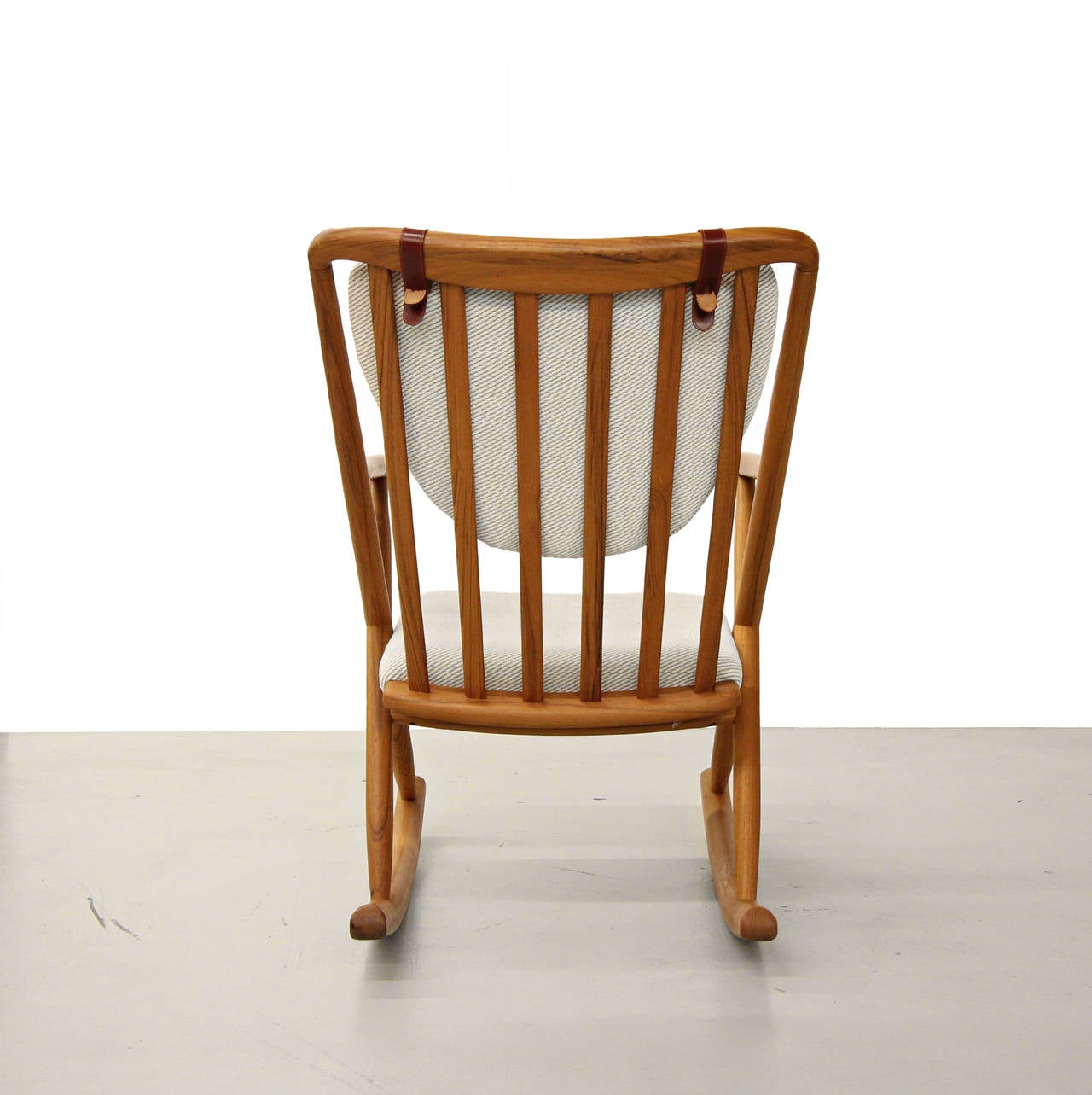 Mid-Century Modern Danish Teak Rocking Chair in the Manner of Frank Reenskaug for Bramin