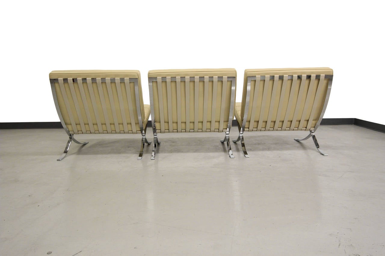 Authentic Early Knoll Barcelona Chair (3 available) at 1stDibs