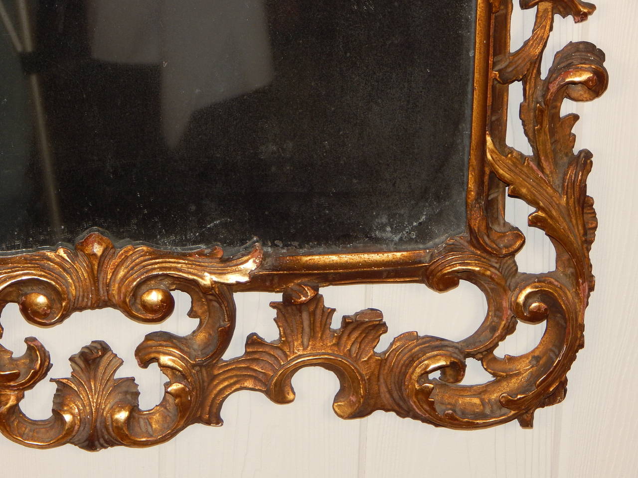 Wood George III Carved Giltwood Mirror For Sale