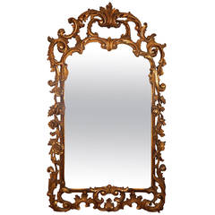 George III Carved Giltwood Mirror