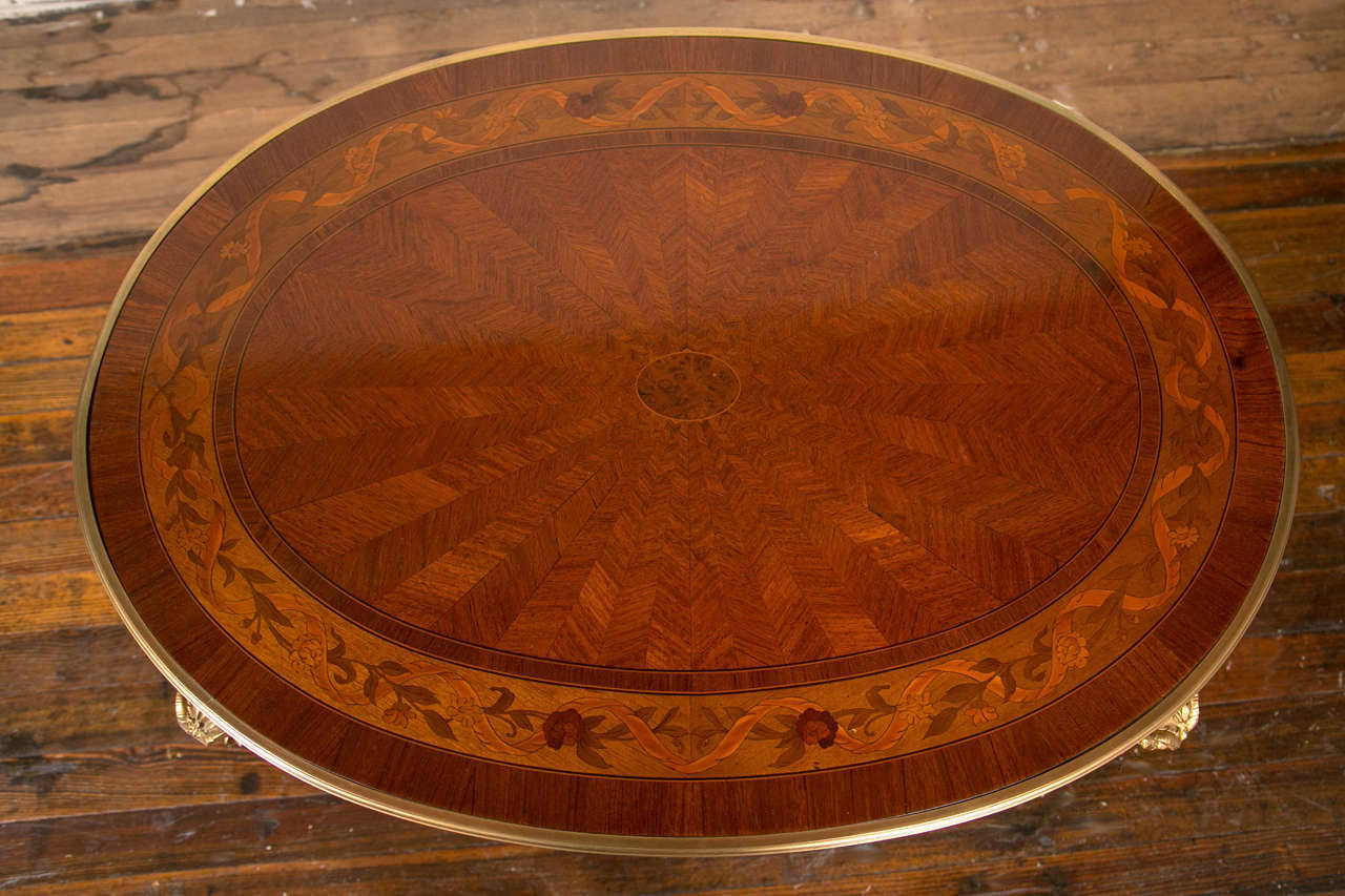 Louis XV Style Bronze Mounted Marquetry Low Table 2