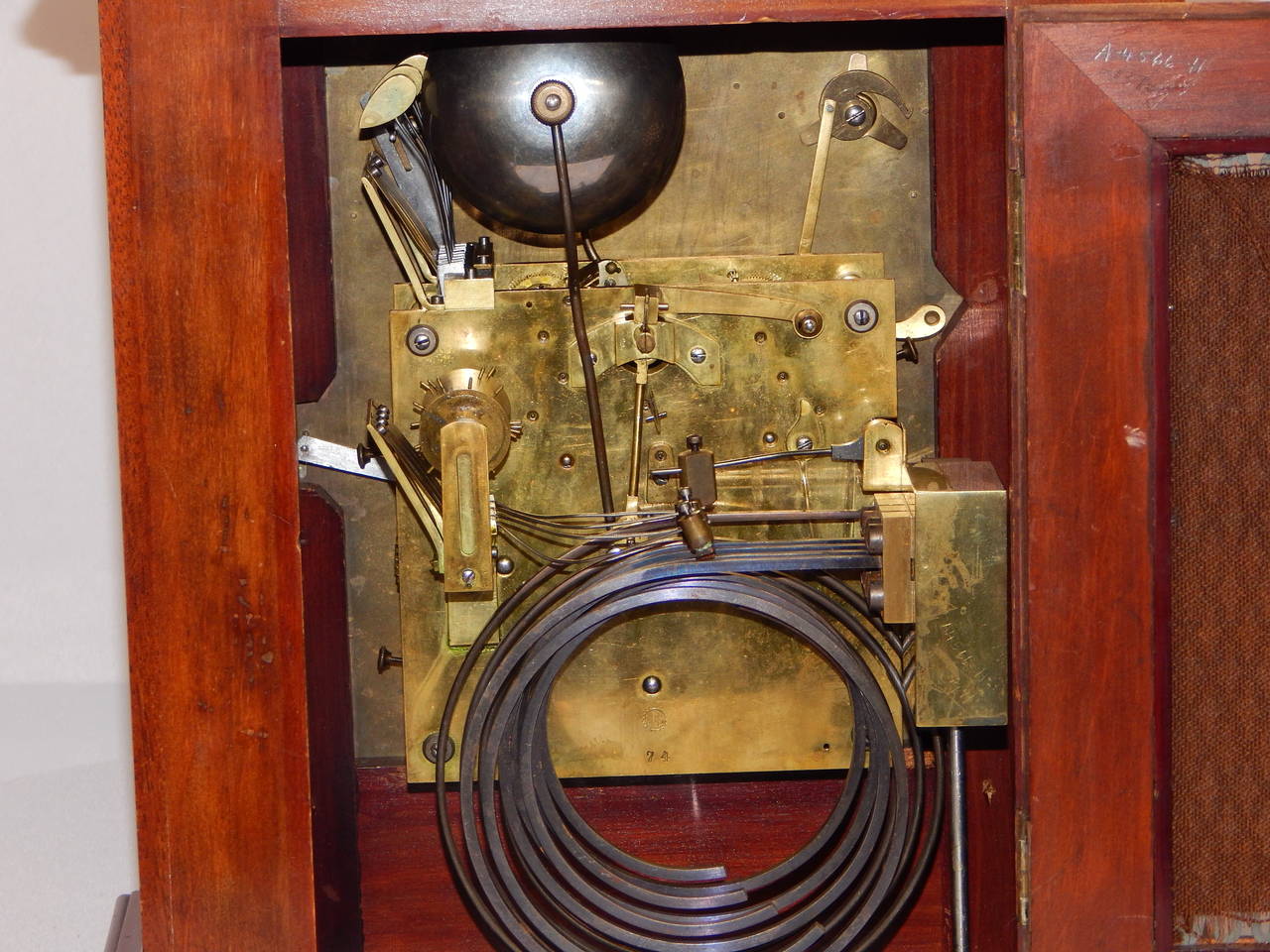 19th Century Musical Clock with Eight Bells, Five Gongs, Triple Barrell Movement 5