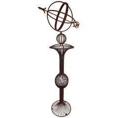 Iron Armillary on Stand 2