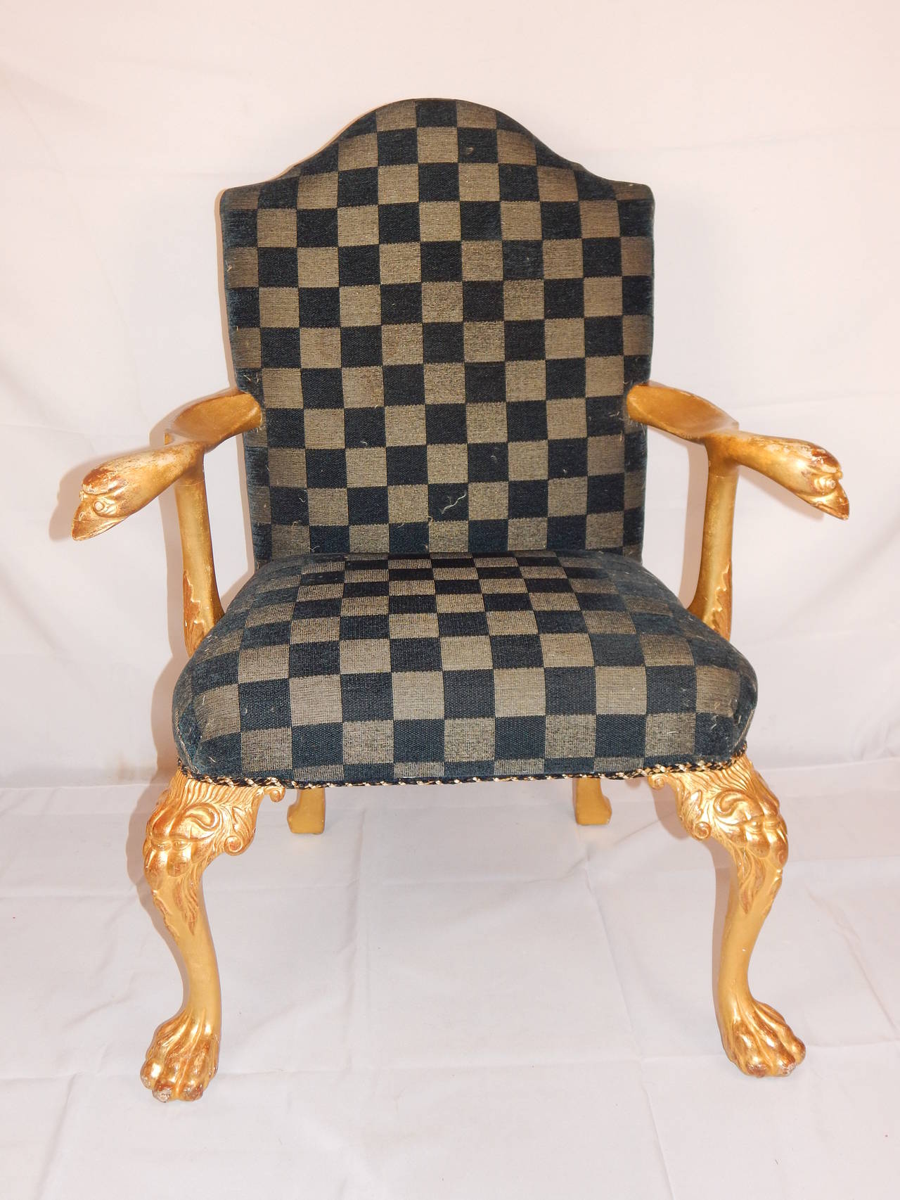 Fine & Rare Set of Eight George I Style Giltwood Dining Chairs