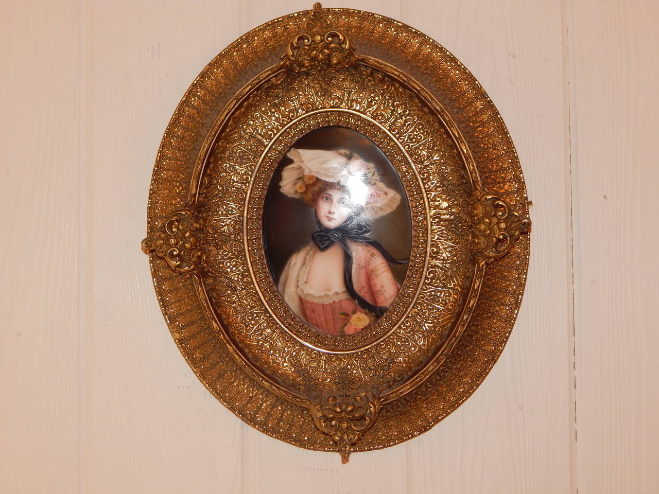 19th Century KPM Style Porcelain Plaque by Wagner