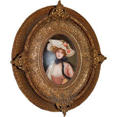 KPM Style Porcelain Plaque by Wagner