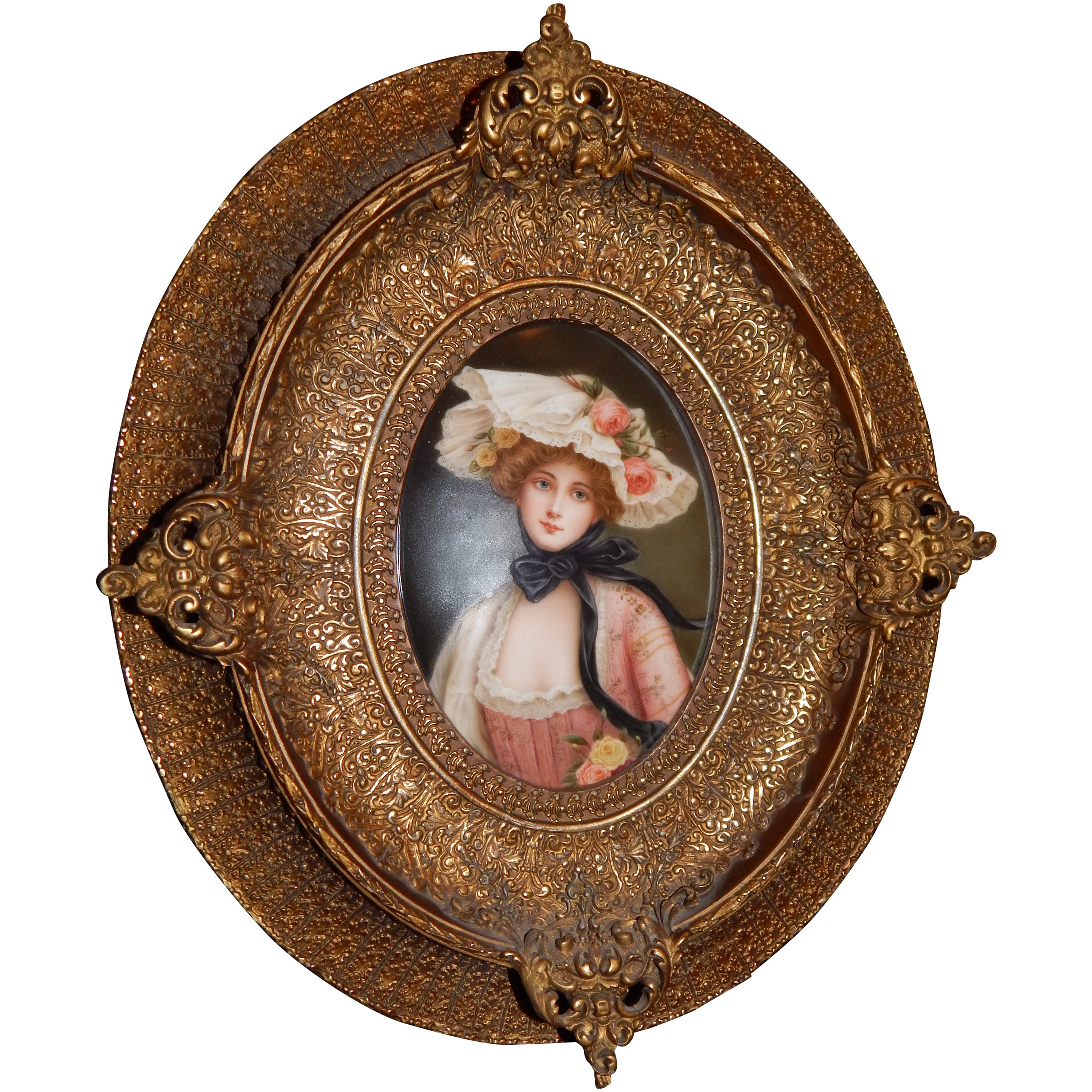KPM Style Porcelain Plaque by Wagner