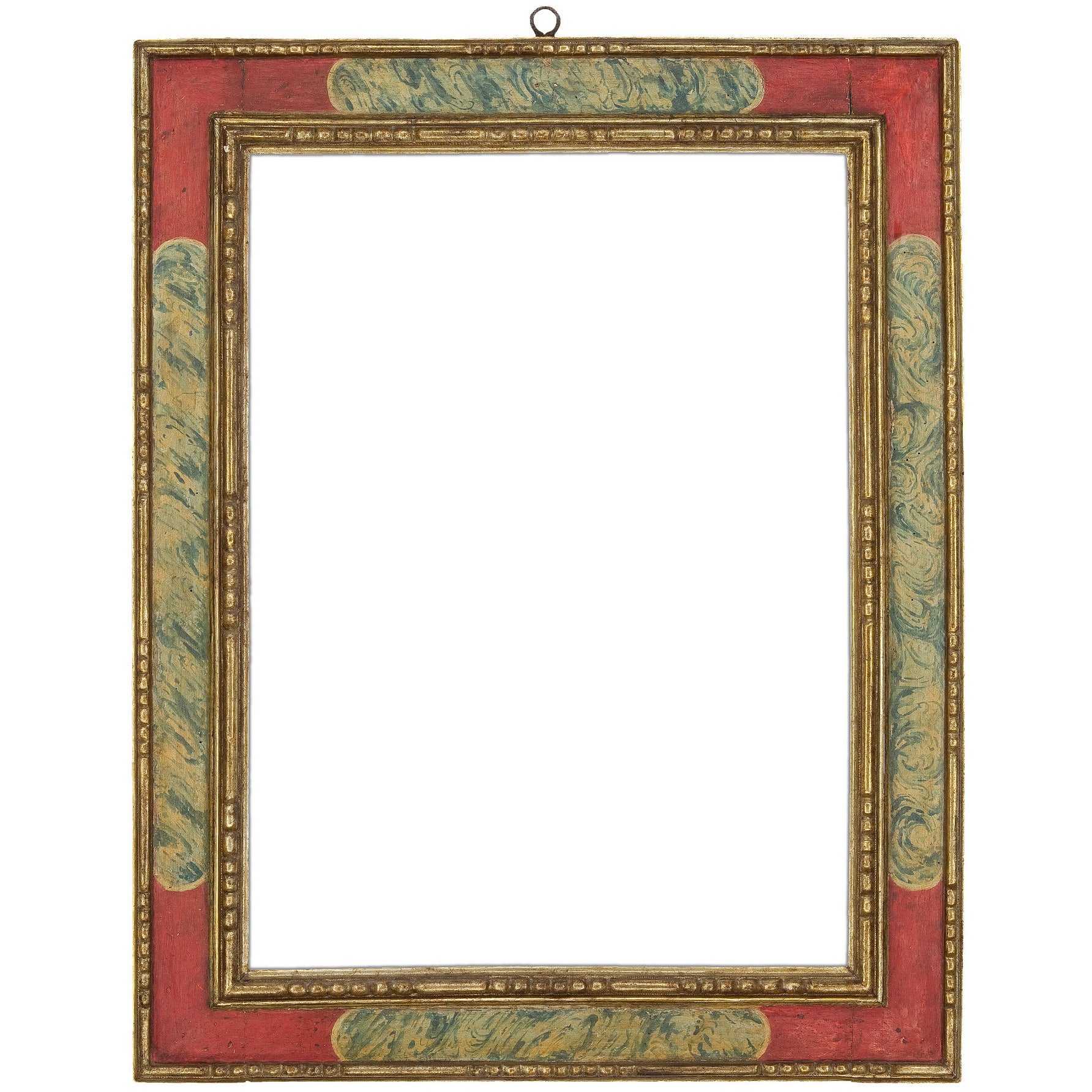 17th Century Spanish Faux Marble Cassetta Frame For Sale