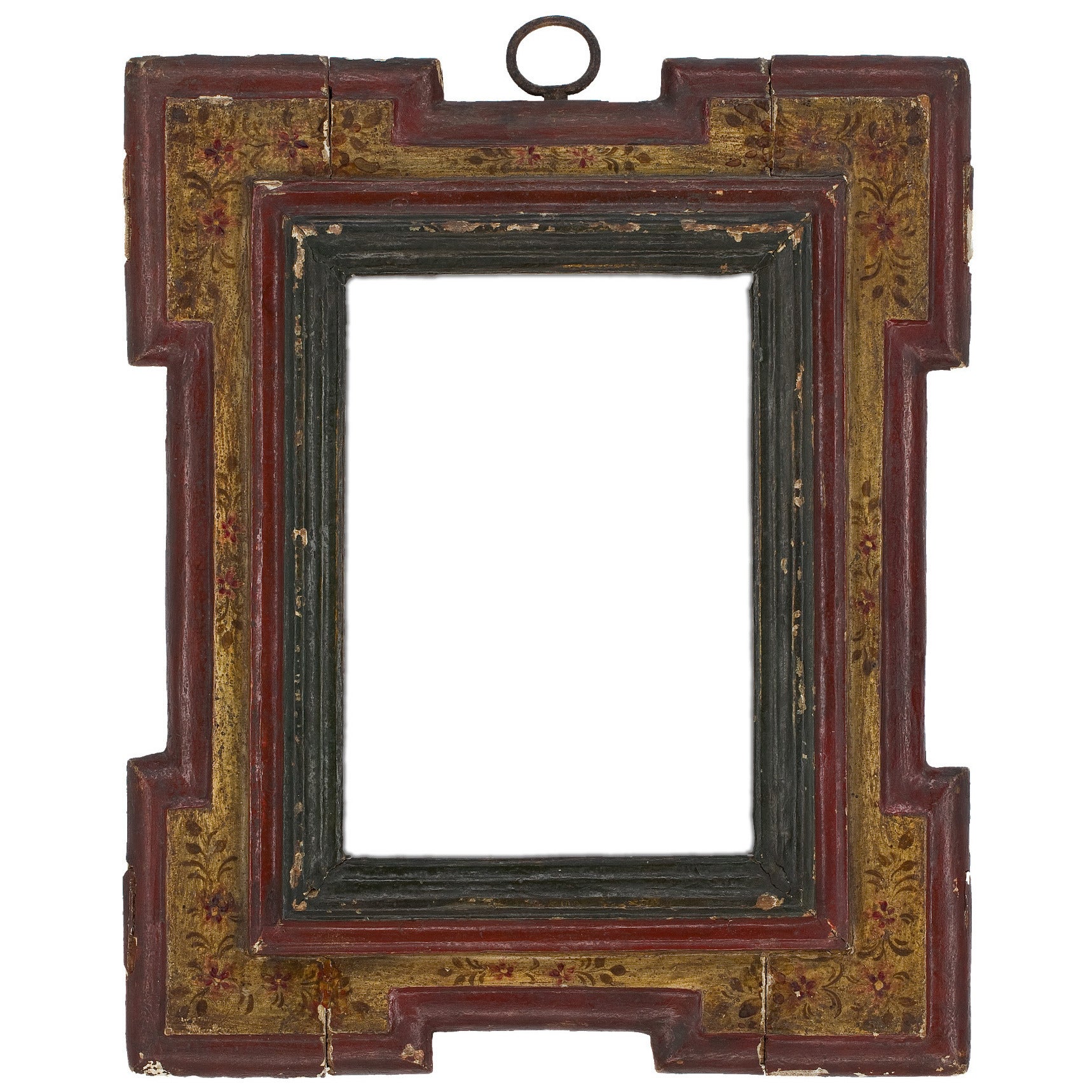 Cadre polychrome espagnol du 17ème siècle en vente