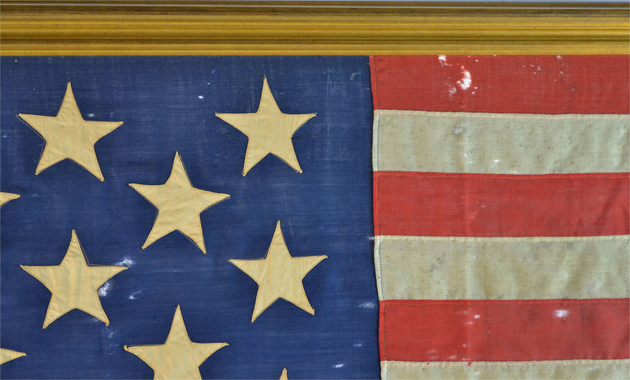 Hand-Crafted Hand Sewn 13 Star Civil War Battle Flag