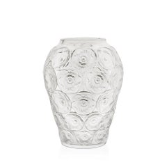 Anemones Vase in Crystal Glass by Lalique