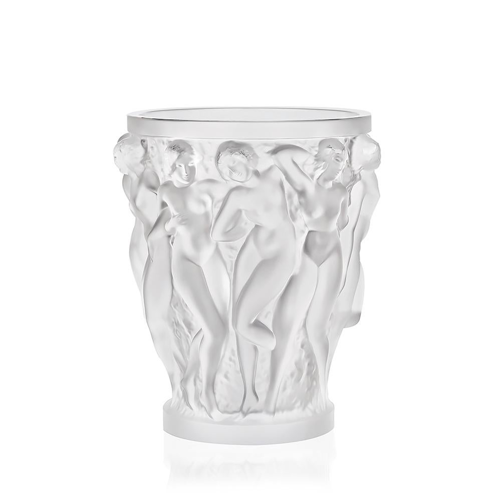 Clear Bacchantes Vase in Crystal Glass by Lalique 2