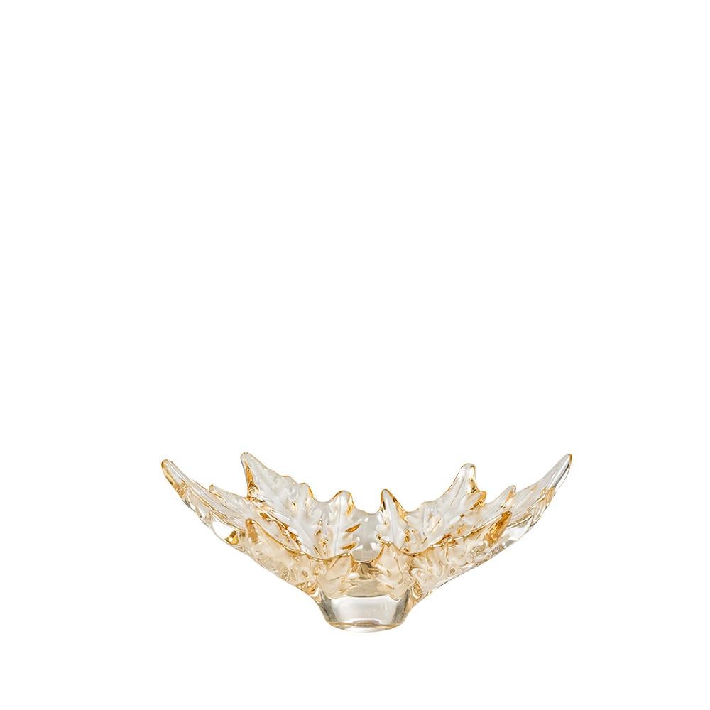 For Sale: Gold (Gold Luster) Small Champs-Élysées Bowl in Crystal Glass by Lalique