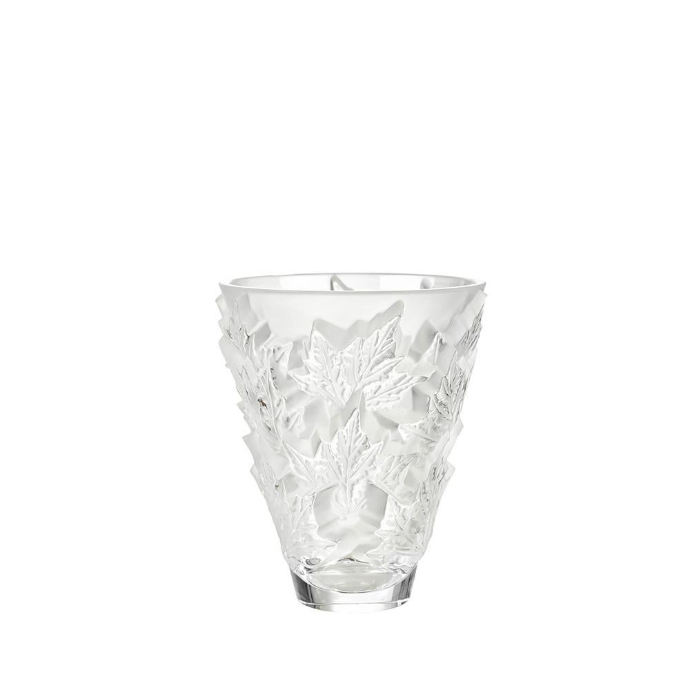 For Sale: Clear Small Champs-Élysées Vase in Crystal Glass by Lalique 2