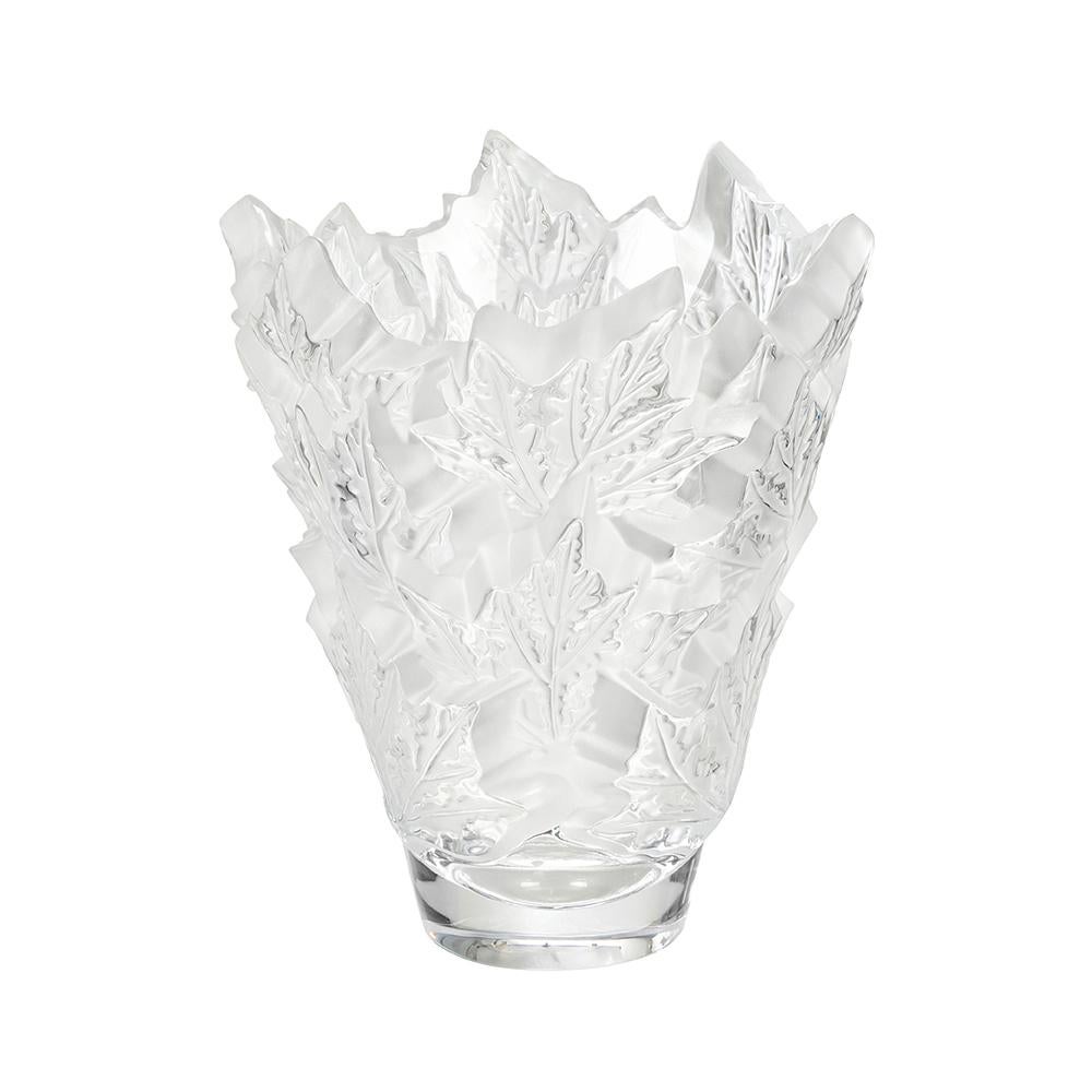 For Sale: Clear Large Champs-Élysées Vase in Crystal Glass by Lalique 3