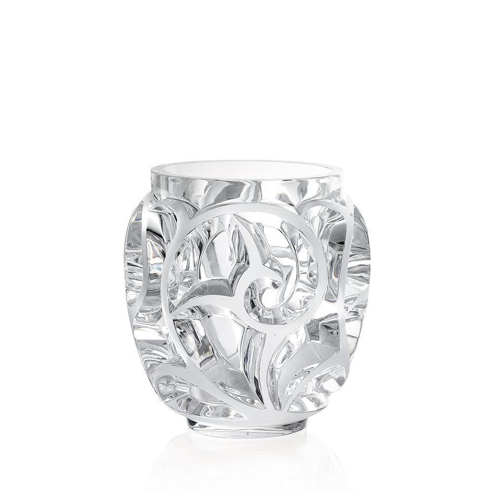 For Sale: Clear Tourbillons Vase in Crystal Glass by Lalique 3
