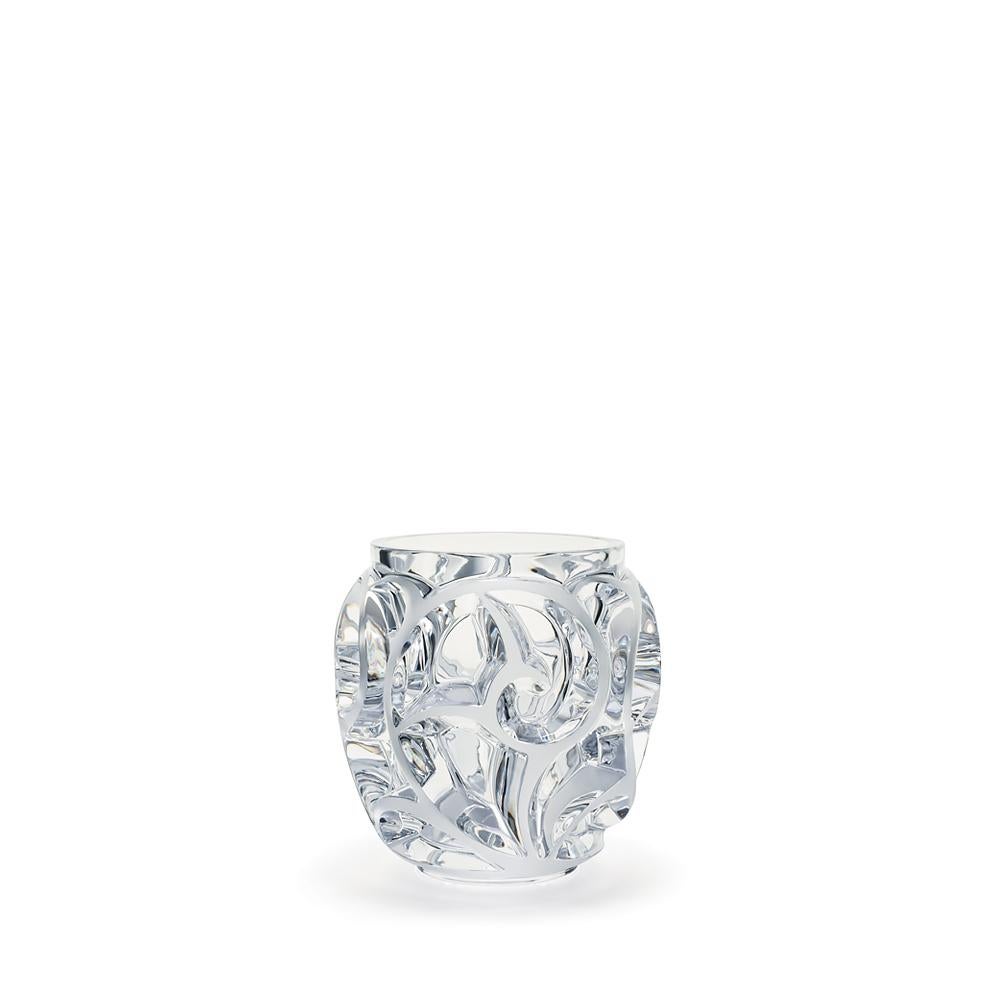 For Sale: Clear Small Tourbillons Vase in Crystal Glass by Lalique  3