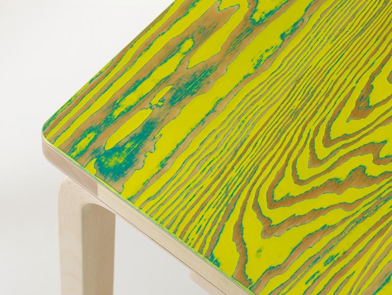 For Sale: Green (green/yellow ColoRing) Artek Bench 153B ColoRing by Alvar Aalto and Jo Nagasaka 4