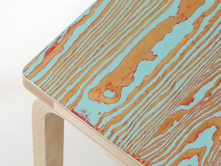 For Sale: Blue (red/turqouise ColoRing) Artek Bench 153B ColoRing by Alvar Aalto and Jo Nagasaka 4