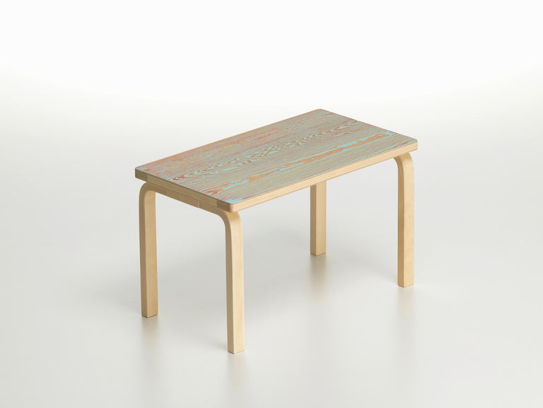 For Sale: Blue (red/turqouise ColoRing) Artek Bench 153B ColoRing by Alvar Aalto and Jo Nagasaka 2