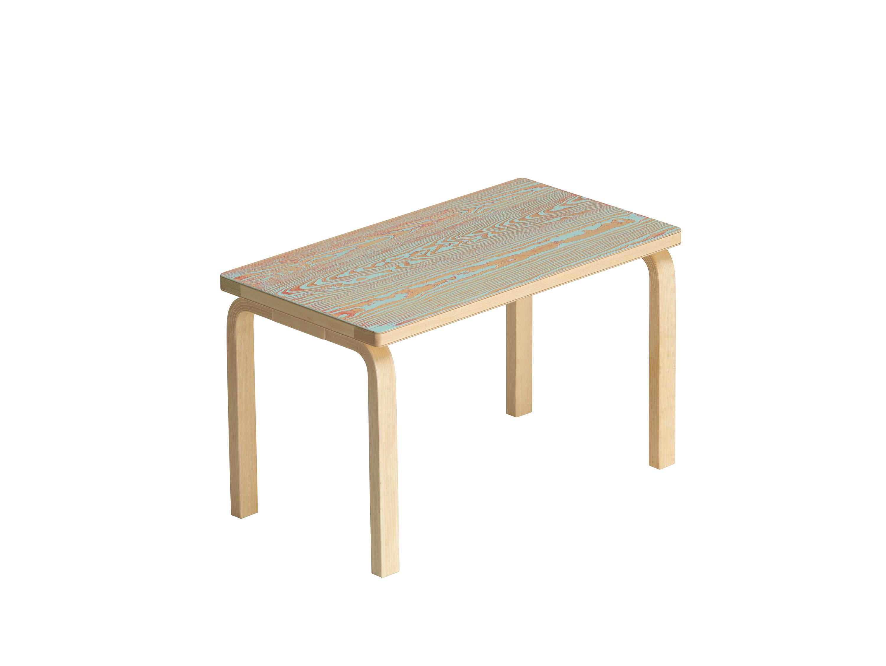 For Sale: Blue (red/turqouise ColoRing) Artek Bench 153B ColoRing by Alvar Aalto and Jo Nagasaka