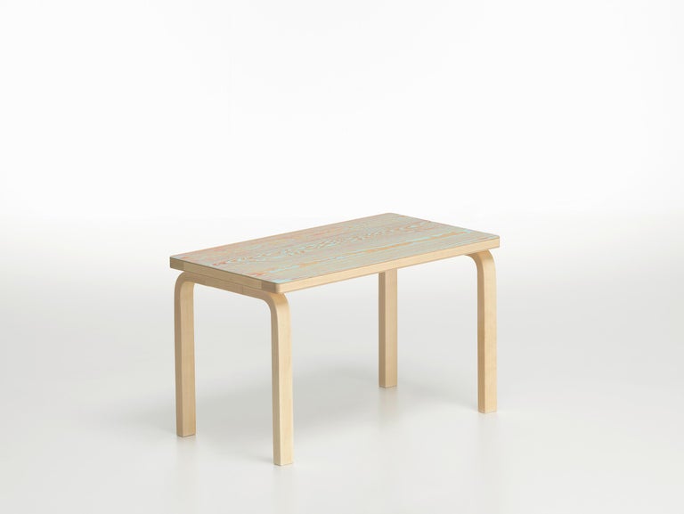 For Sale: Blue (red/turqouise ColoRing) Artek Bench 153B ColoRing by Alvar Aalto and Jo Nagasaka 3