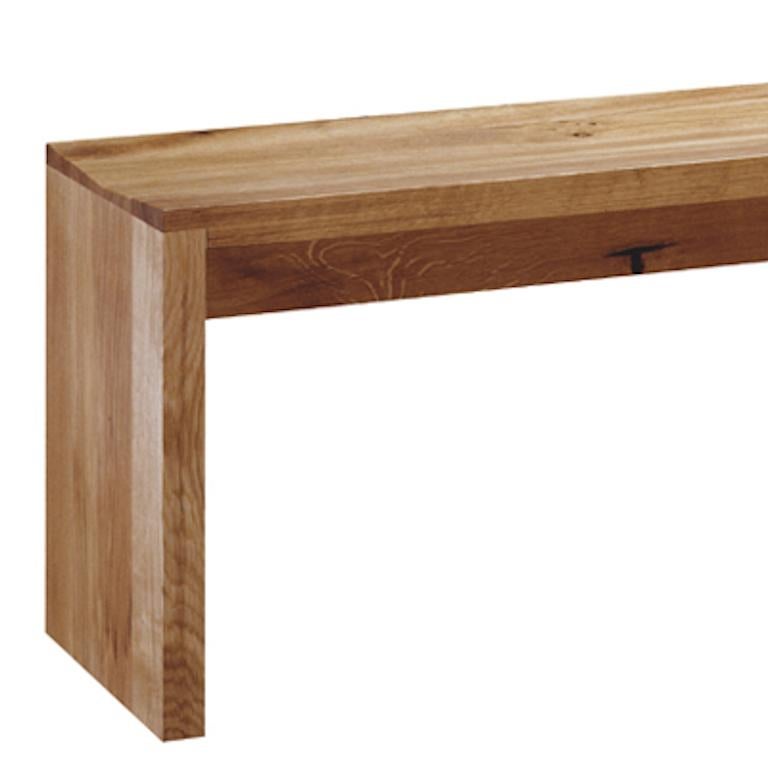 Im Angebot: E15 Calle Wood Bench von Philipp Mainzer, Brown (Oil Oaked) 2