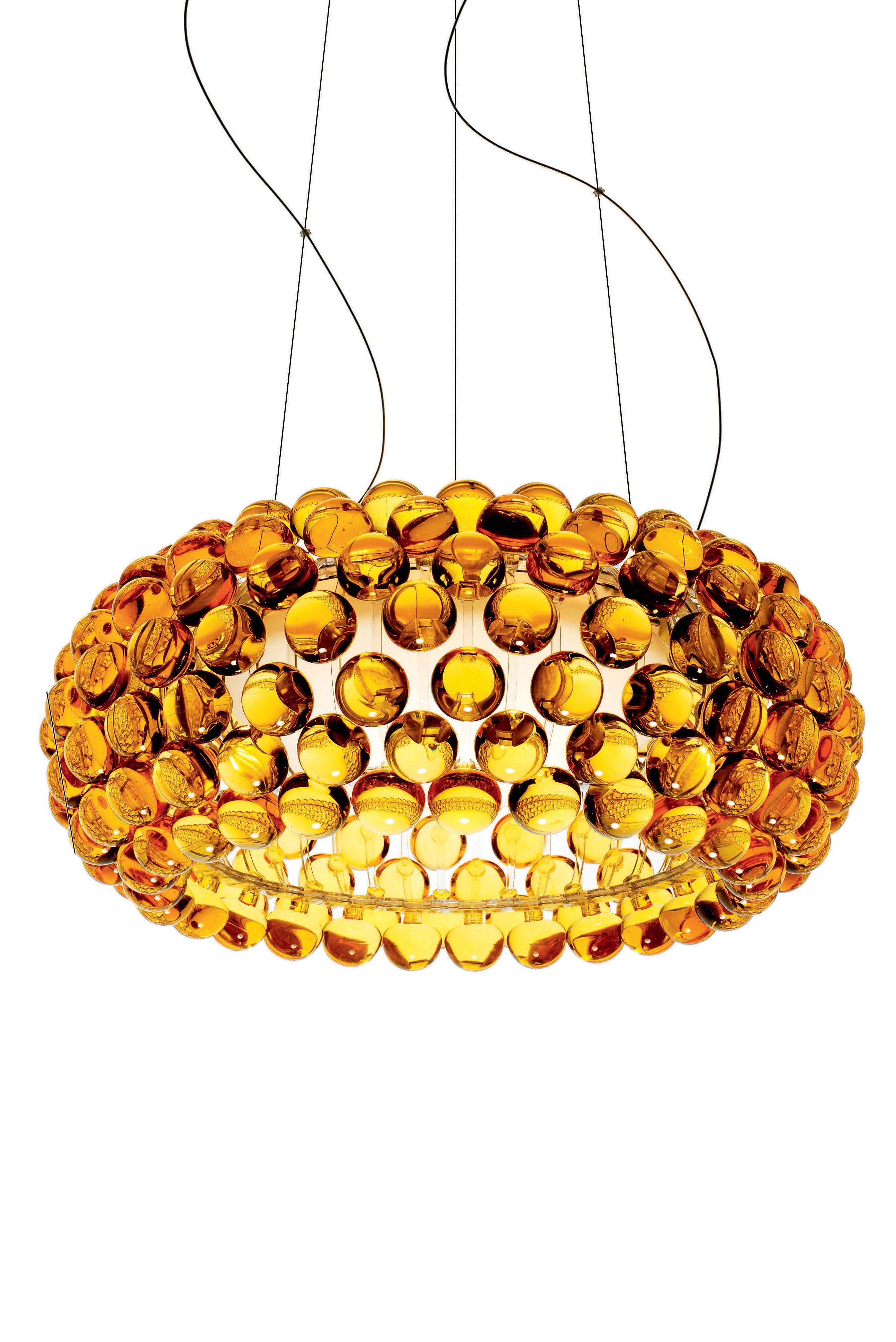 Im Angebot: Foscarini Medium LED-Caboche-Hängeleuchte von Patricia Urquiola & Eliana Gerotto, Gold (Giallo Oro)