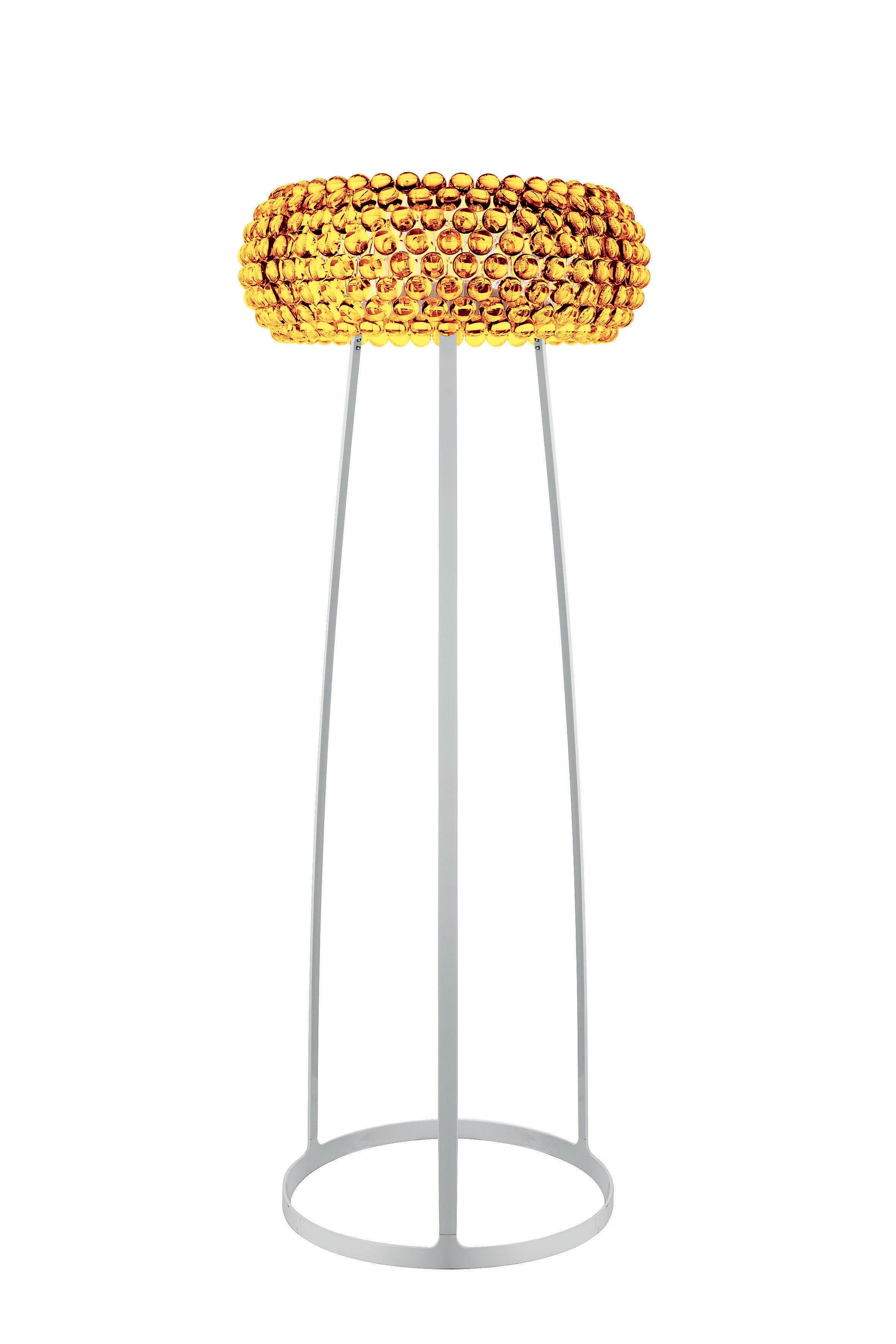 Im Angebot: Große Caboche-Stehlampe von Patricia Urquiola & Eliana Gerotto, Foscarini, Gold (Giallo Oro)