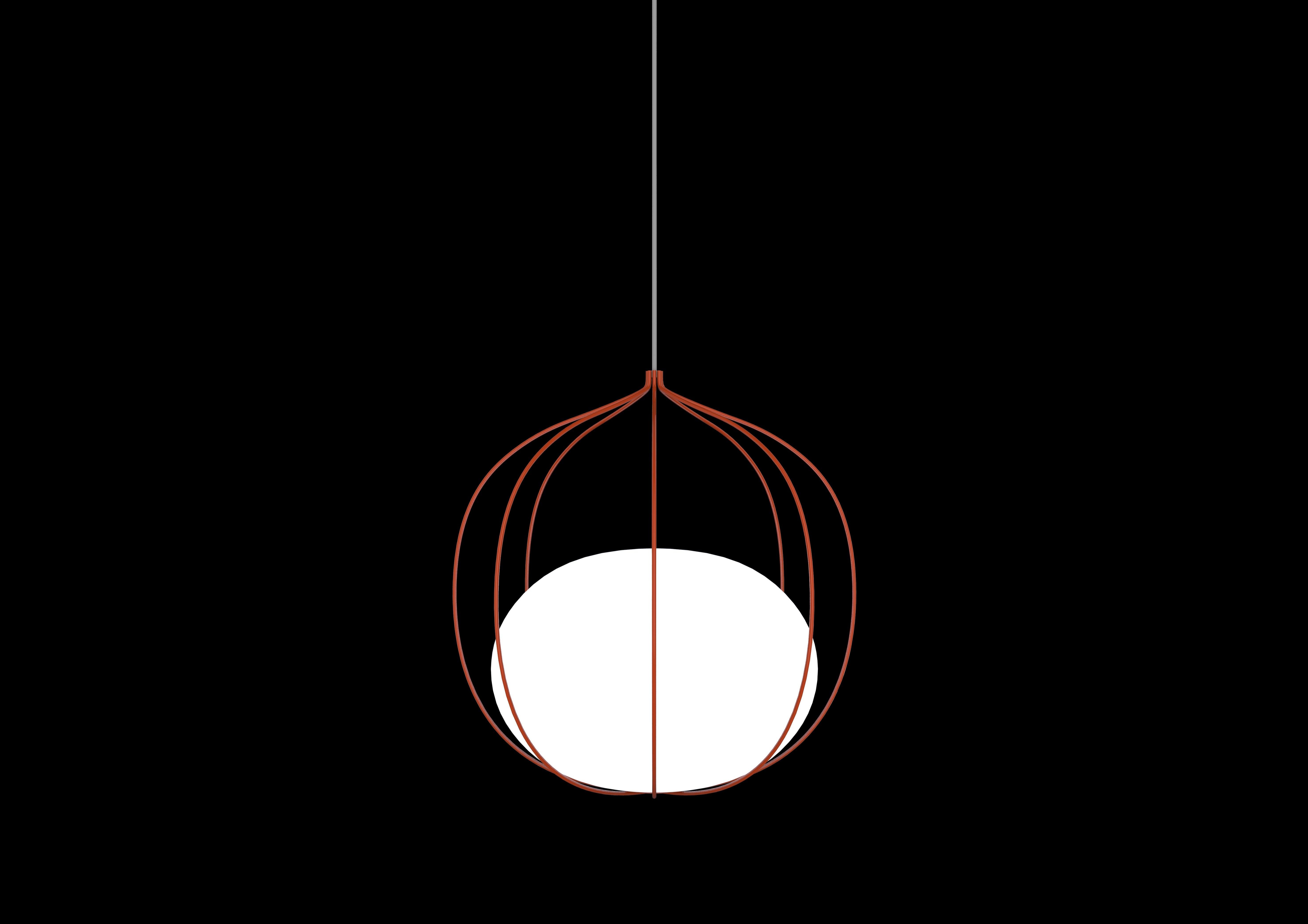 Im Angebot: Zero LED Hoop Pendant by Front Design (Orange) 2