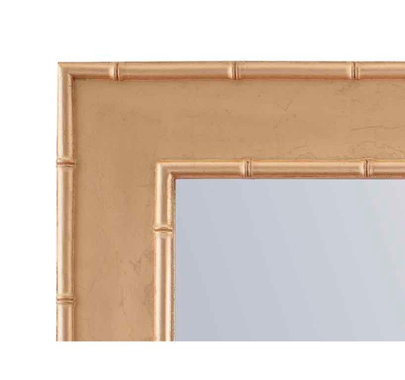 Gold (QR-17605.GOLD.0) Miroir en bambou métallisé de Jan Showers Park Avenue pour Curatedkravet 2