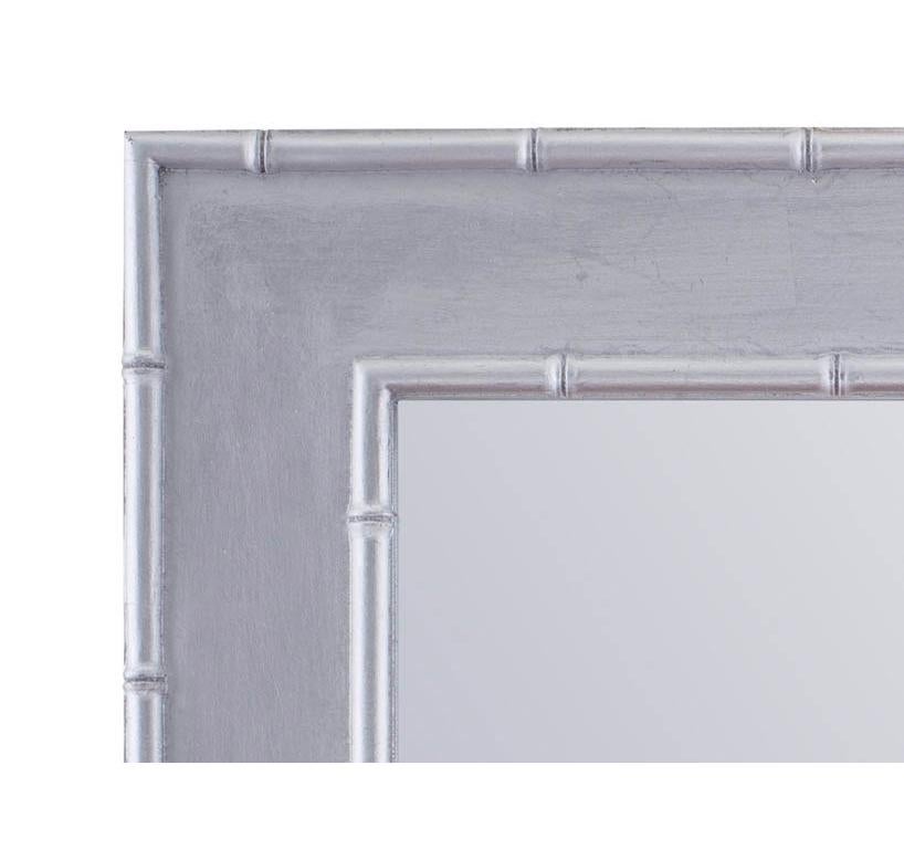 Silver (QR-17605.SILVER.0) Miroir en bambou métallisé de Jan Showers Park Avenue pour Curatedkravet 2