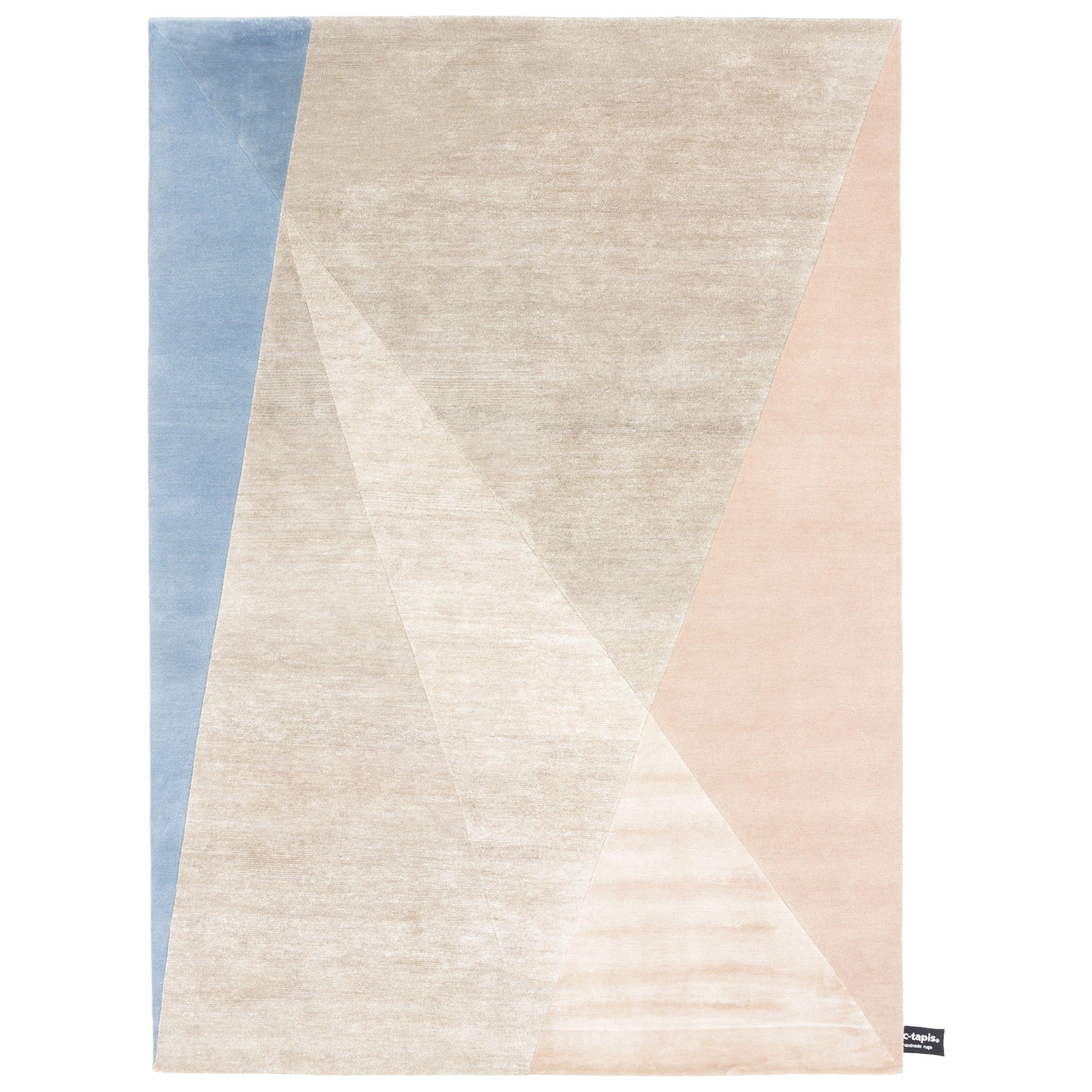 For Sale: Beige (Standard Cipria) cc-tapis Dipped Angle Rug