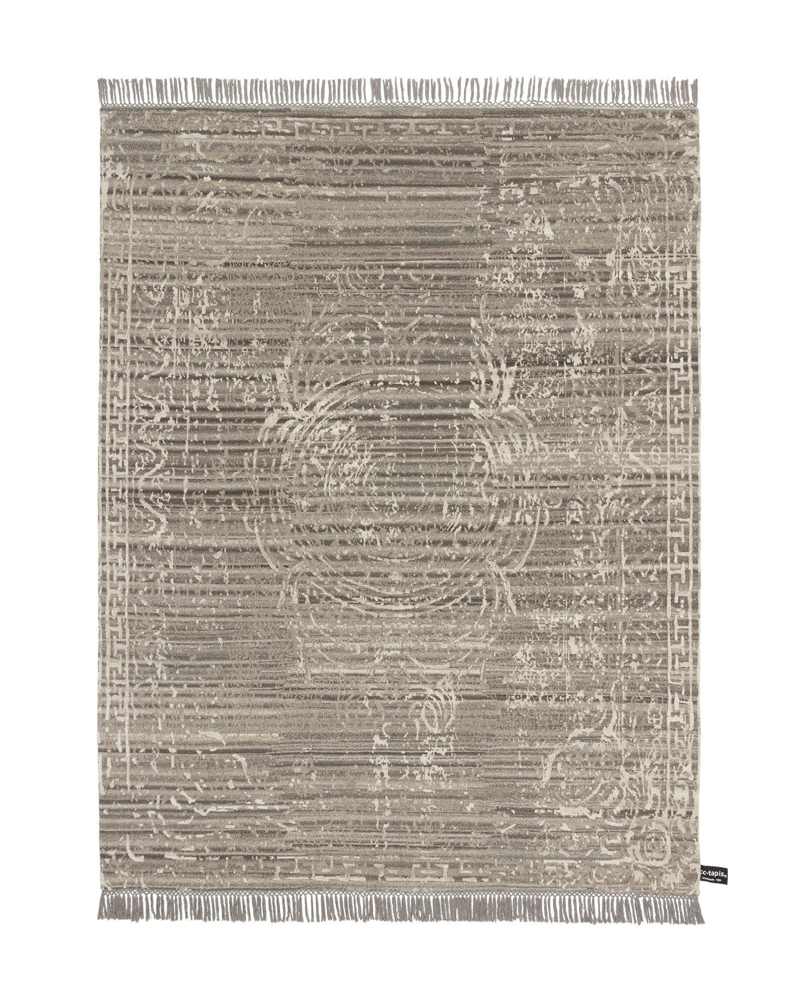 For Sale: Gray (Dark Sleek) cc-tapis Traces D’Aubusson Rug
