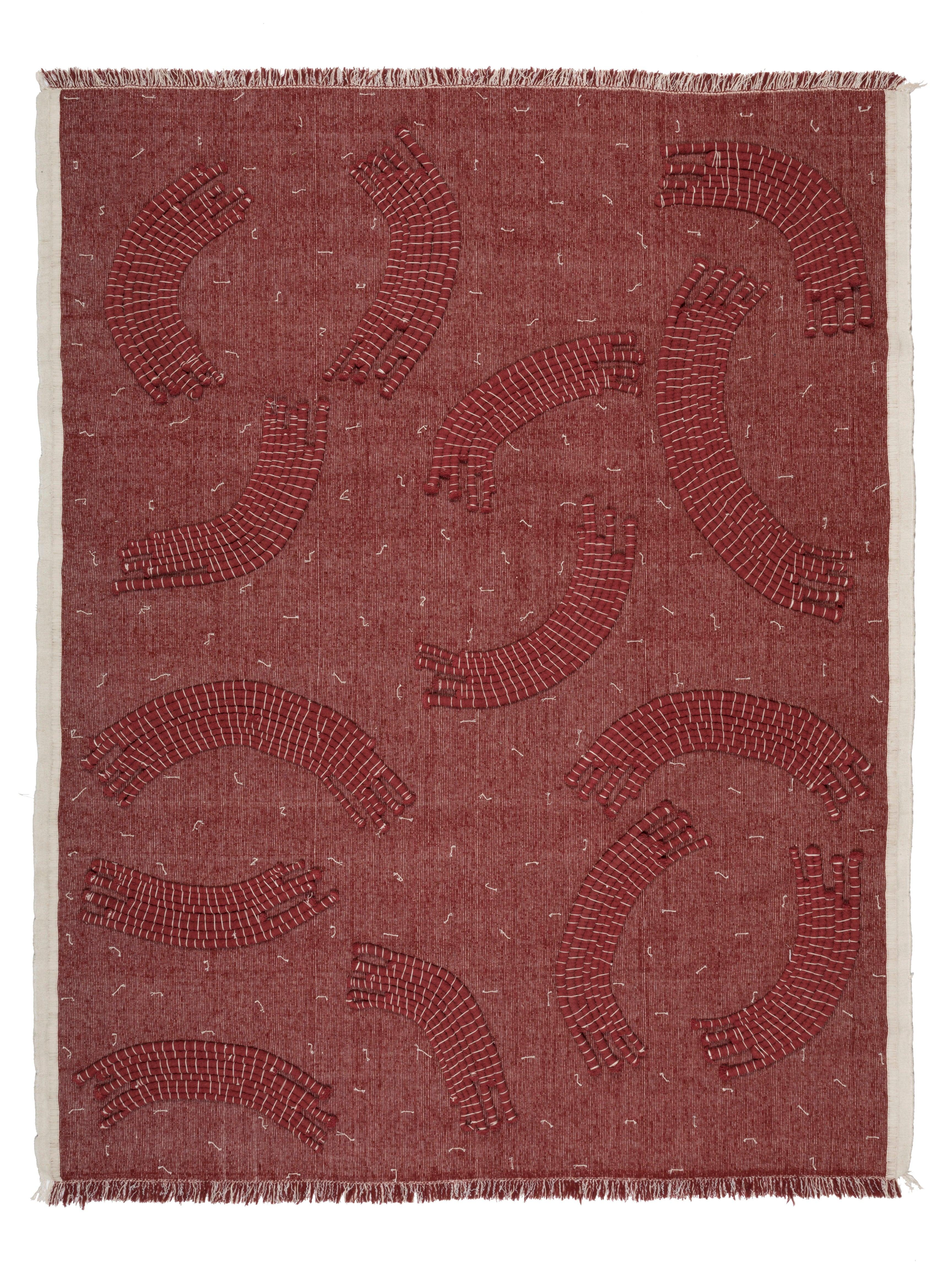 For Sale: Red cc-tapis Inventory Quilt Rug by Faye Toogood