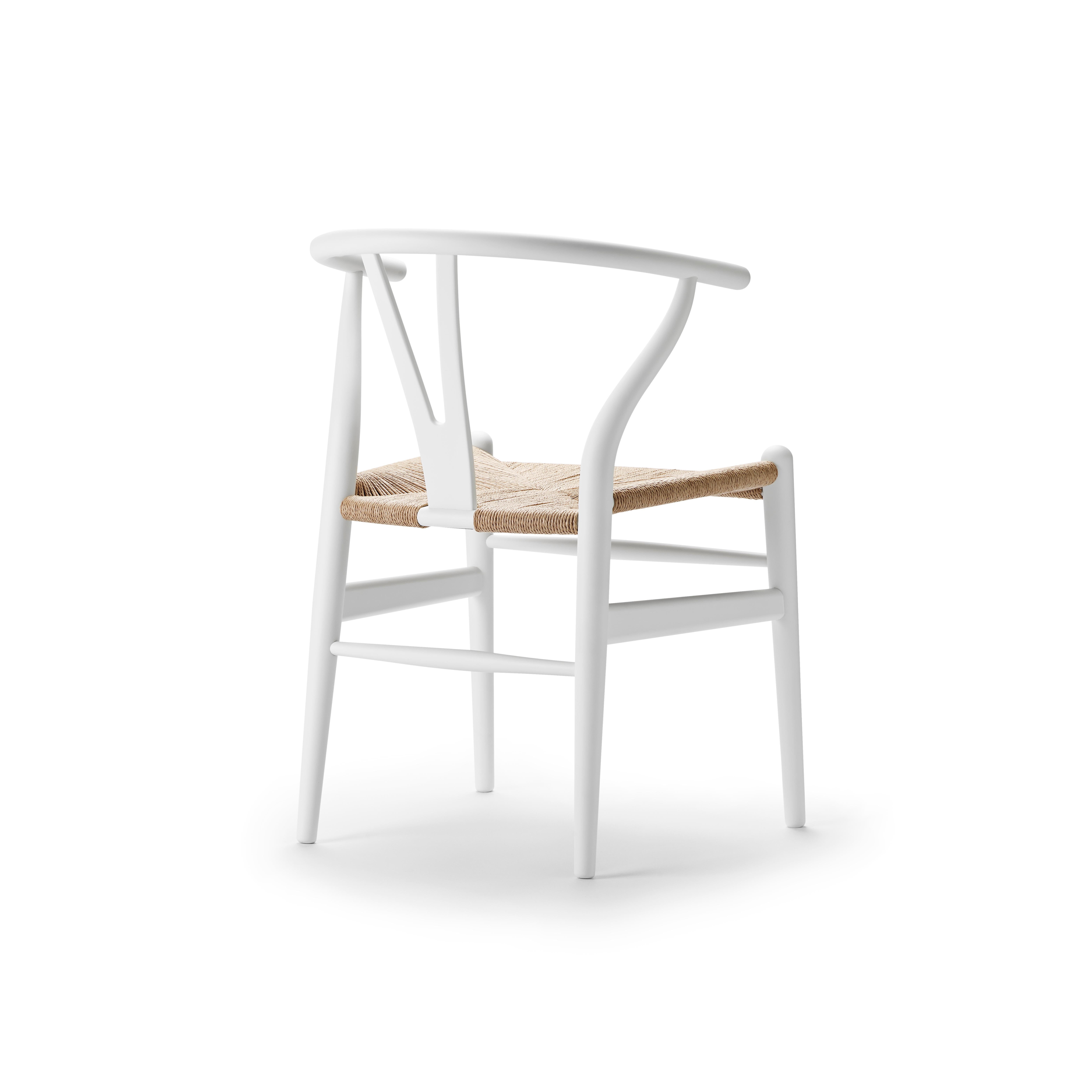 White (Soft White) CH24 Wishbone Chair in Soft Colors by Hans J. Wegner 3