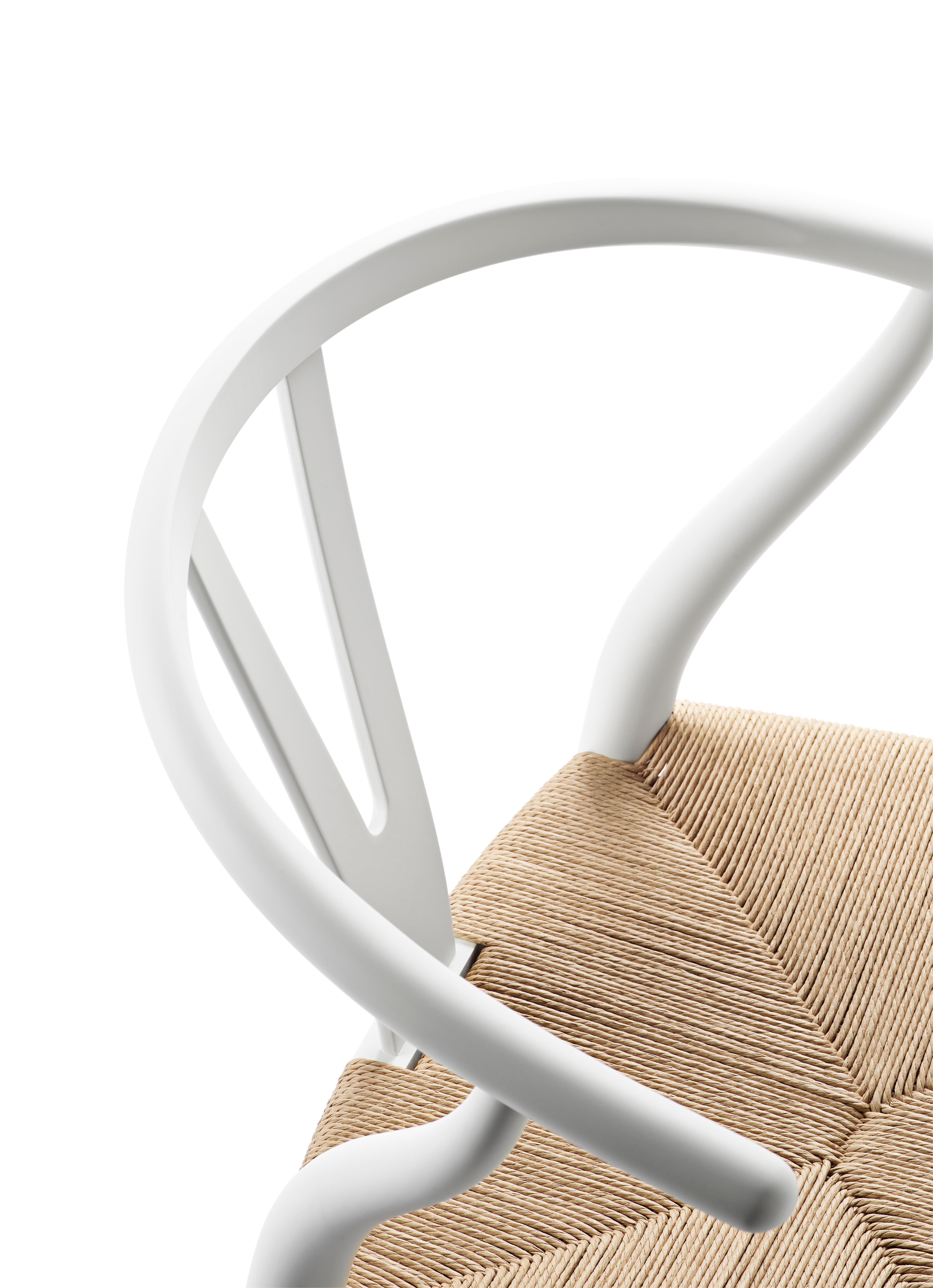 For Sale: White (Soft White) CH24 Wishbone Chair in Soft Colors by Hans J. Wegner 4