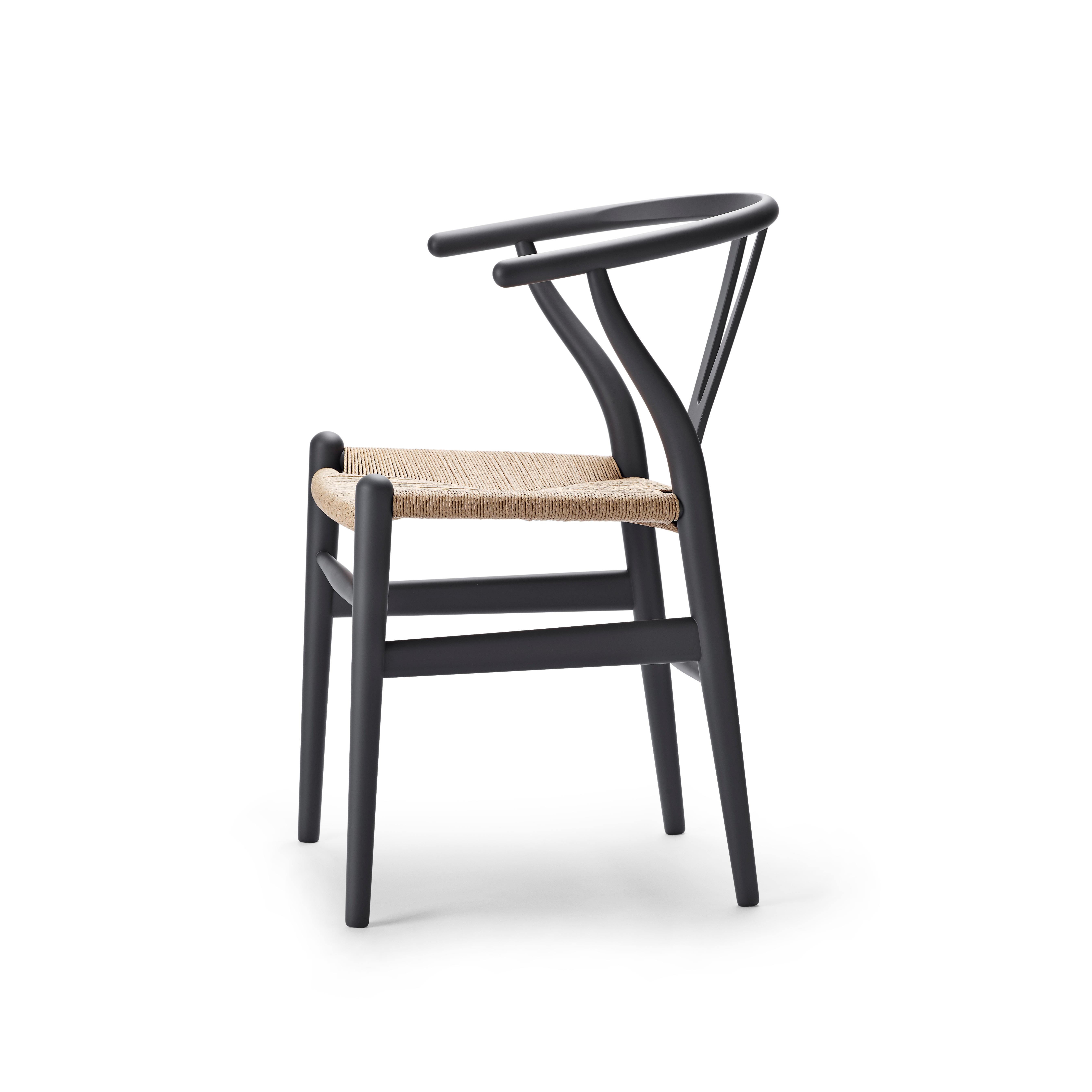 For Sale: Gray (Soft Gray) CH24 Wishbone Chair in Soft Colors by Hans J. Wegner 2