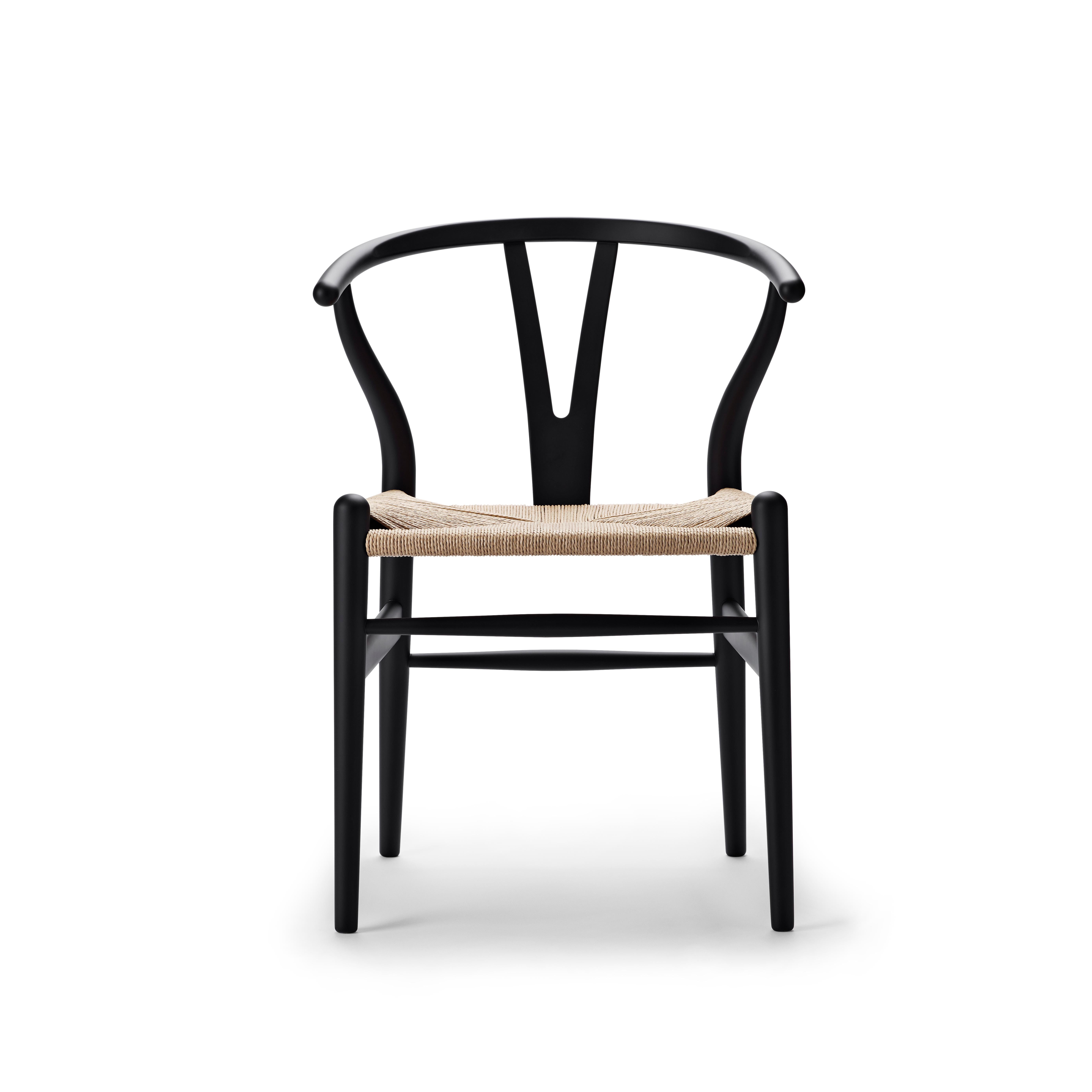 For Sale: Black (Soft Black) CH24 Wishbone Chair in Soft Colors by Hans J. Wegner