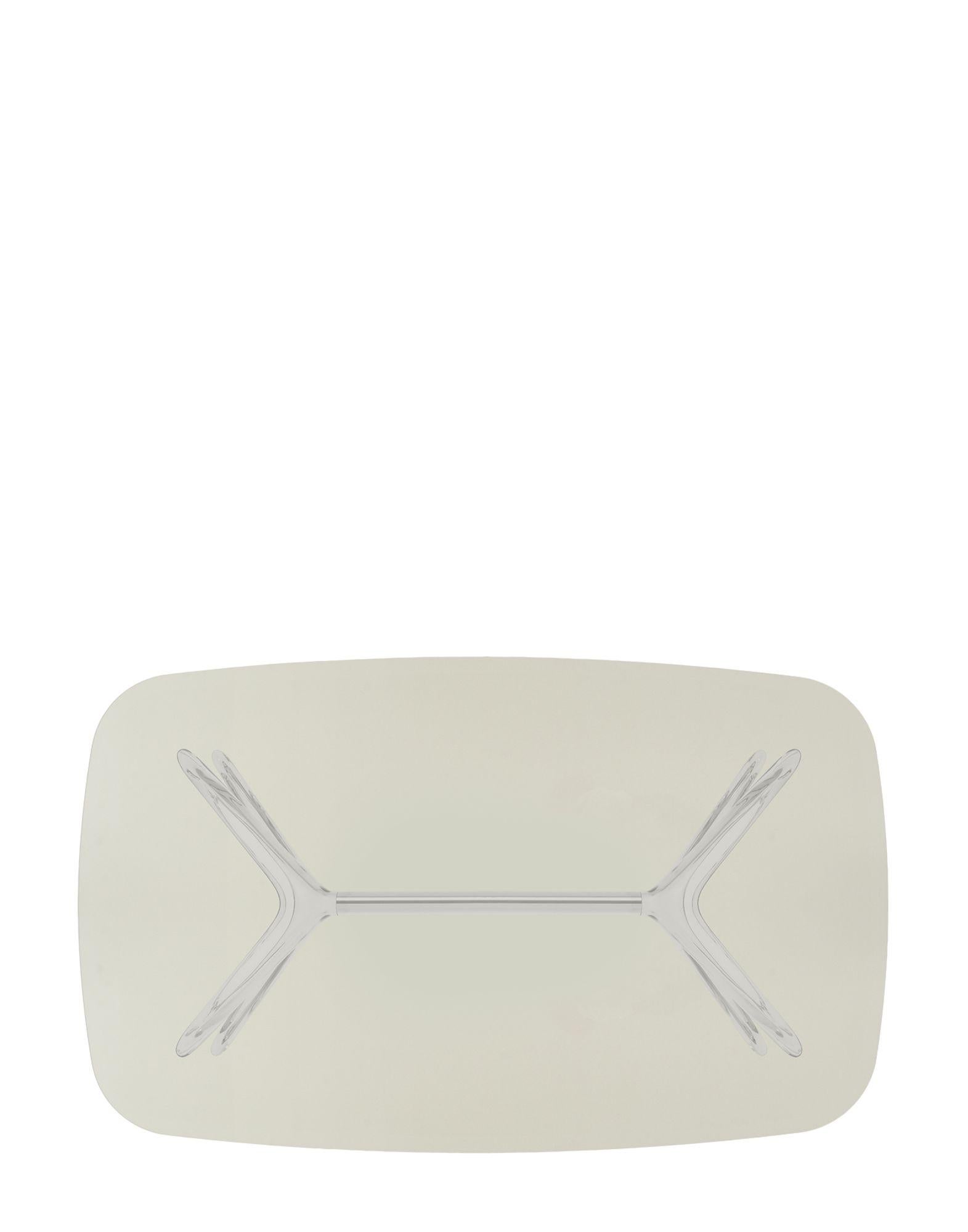 Moderne Table rectangulaire Kartell Blast en chrome avec plateau jaune par Philippe Starck en vente