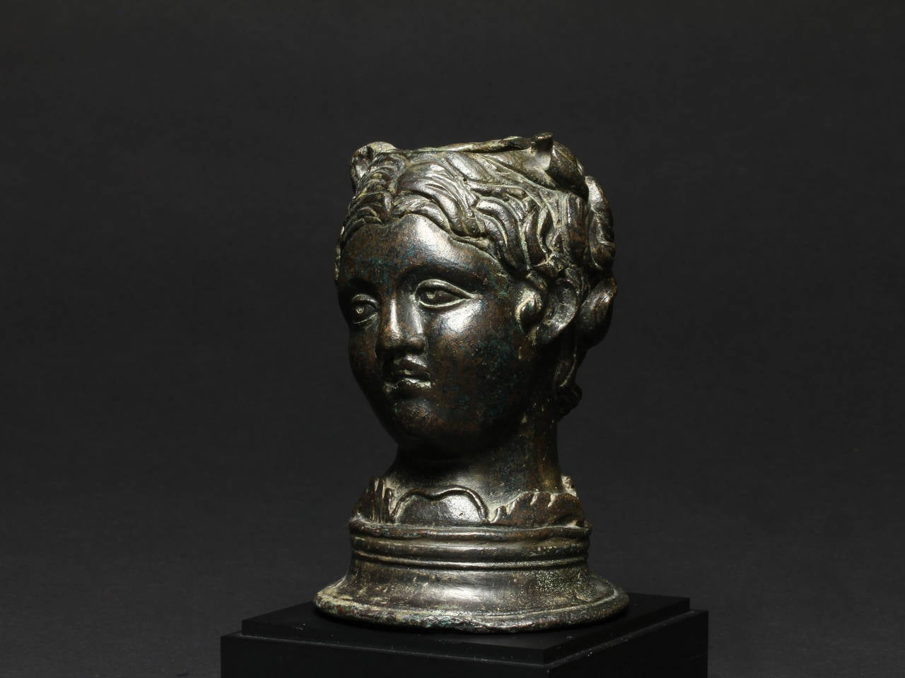 Classical Roman Ancient Roman Bronze Balsamarium For Sale