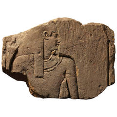 Antique Ancient Egyptian Sandstone Relief