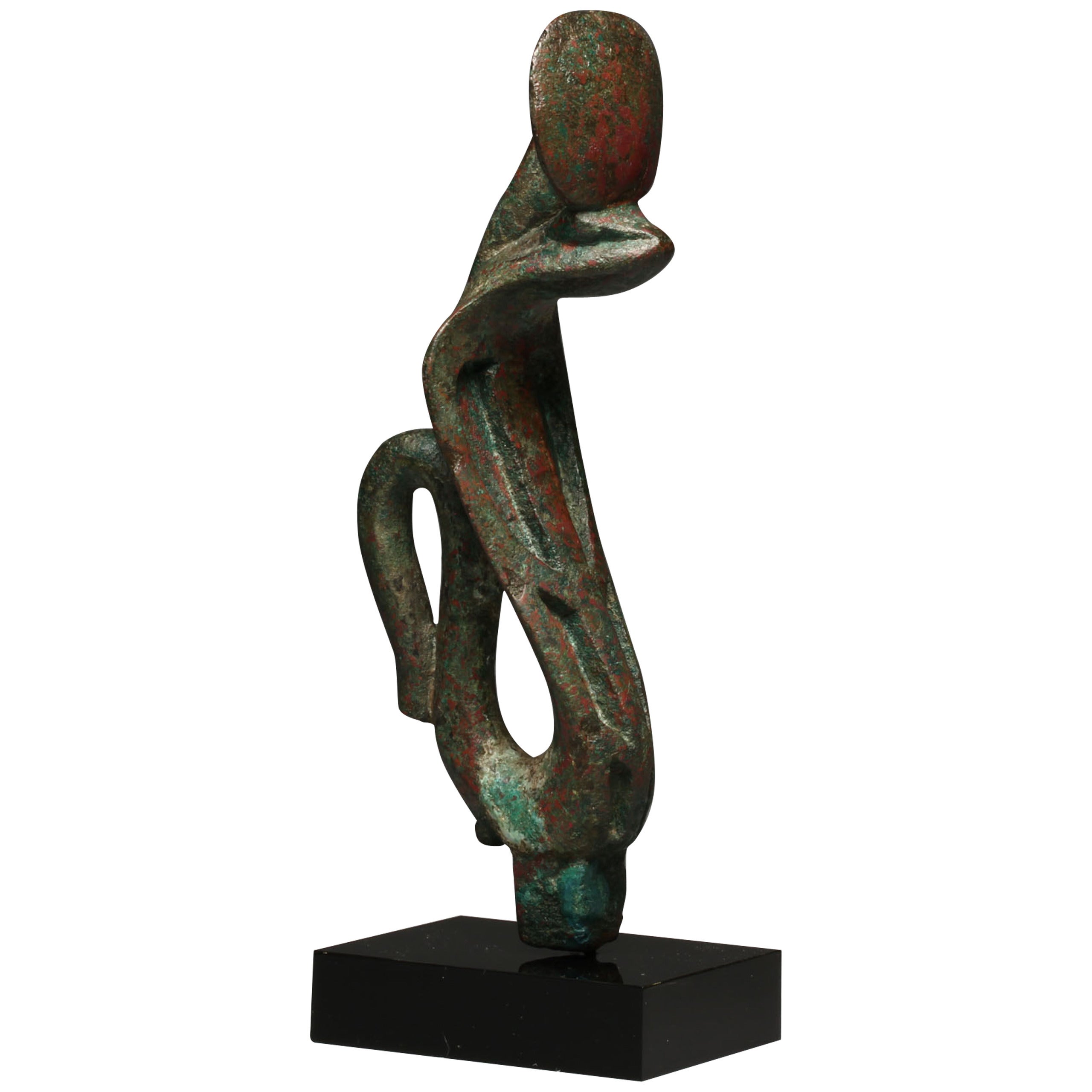Ancient Egyptian Bronze Uraeus For Sale