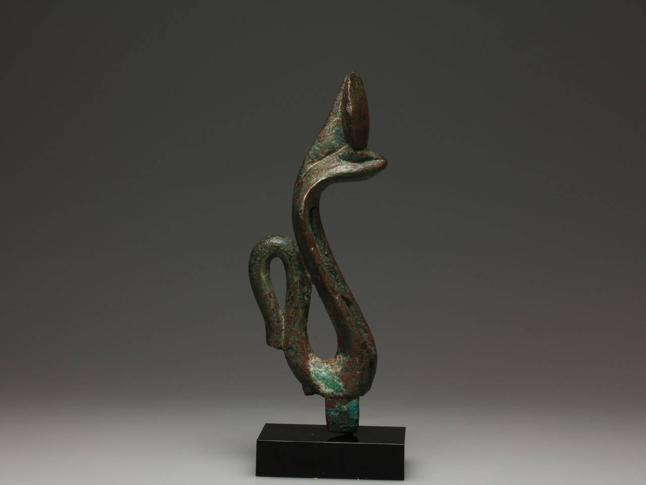 18th Century and Earlier Ancient Egyptian Bronze Uraeus For Sale