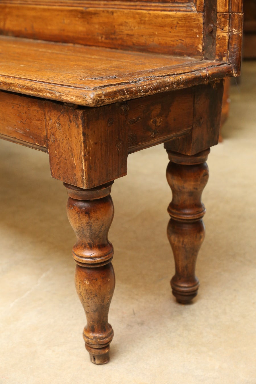 19th Century Walnut Bench